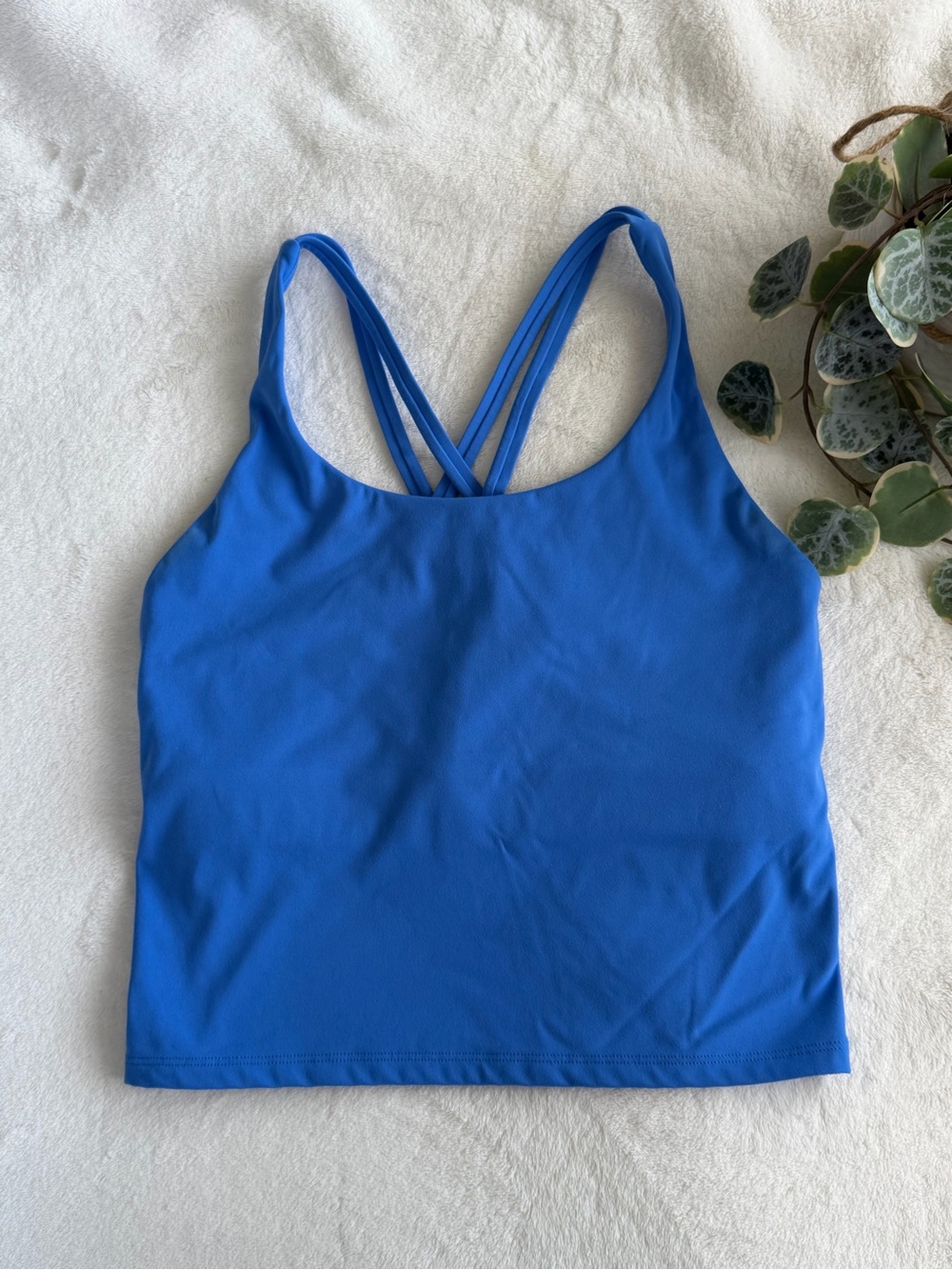 Amazon Cobalt Blue Sports Bra Tank Top